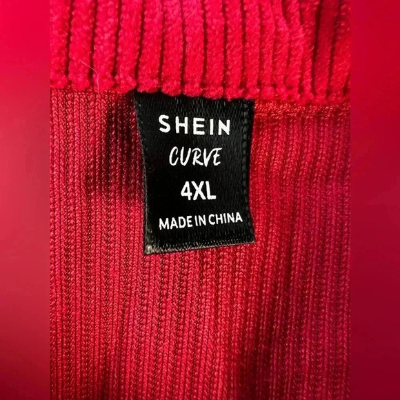 SHEIN Curve | ladies plus size corduroy shacket. Size: 4XL - Picture 10 of 11